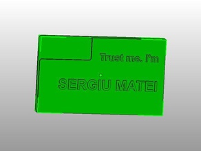 business card holder trust me office holders 3d print model - Mito3D