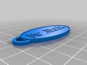 meu personalizados oval keychain2 chaveiros 3d print model - Mito3D