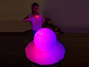 shake interactive art arduino juggling led lamp light stand shakeit smart balls 3d print model - Mito3D