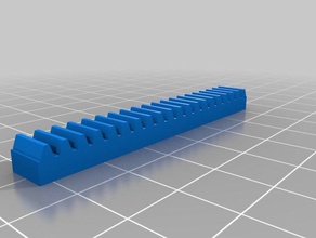 8 stud lego gear rack construction toys customized 3d print model - Mito3D