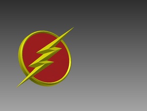 flash badge props dc comics tv 3d print model - Mito3D