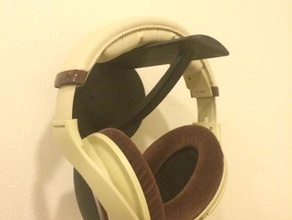 Wand montiert Kopfhörer-Halter contest Kopfhörer Kopfhörer-Halterung Halter linus tech mount silverstone die Wandmontage 3d print model - Mito3D
