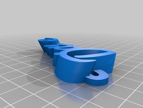 diane keyfob Anahtarlık özelleştirilmiş iamburny benim metin adı organizasyon 3d print model - Mito3D