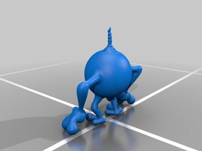 pop criaturas de la bomba juego monster juguete 3d print model - Mito3D