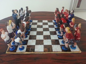academy chess set 123dcatch 123d catch art class project bishop castle king knight pawn queen rook scan scanned sja stately student 3d print model - Mito3D
