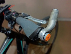bike handlebar aa battery slot sport & outdoors holder 3d print model - Mito3D
