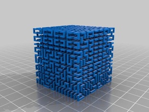 my customized hilbert cube brandi lexi math art 3d print model - Mito3D