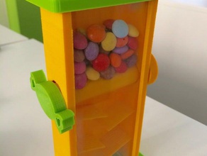 lacasitos bolera dispensador juguetes mecánicos 3d de la barra los dulces golosinas diy educación divertido juguete taller 3d print model - Mito3D
