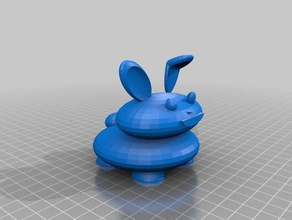 brave snaget- bunny 3d printing 3d print model - Mito3D