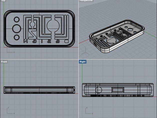 caso a samsung ace 4 - con logotipo cosson design 3D print model - Mito3D
