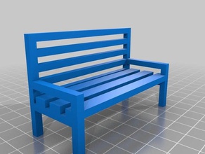 mijin's bench 3d printing 3d print model - Mito3D
