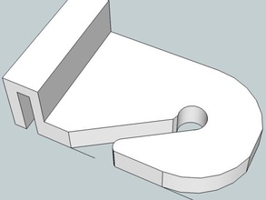 controsoffitto clip organizzazione gancio da soffitto sospeso tee rail 3d print model - Mito3D