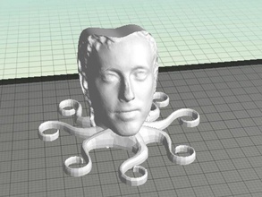 octohead persone creatura faccia polpo 3d print model - Mito3D