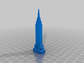 empire state building buildings & structures mb primer nyc skyline 3d print model - Mito3D
