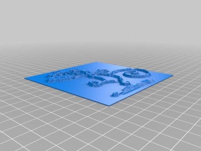 bop lithopane 2d a arte personalizado 3d print model - Mito3D