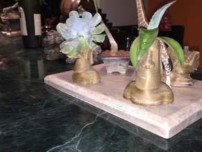 moai fioriera all'aperto e giardino bonsai mini pot il vaso 3d print model - Mito3D