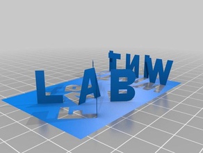flw visitenkarte signs & logos 3d print model - Mito3D