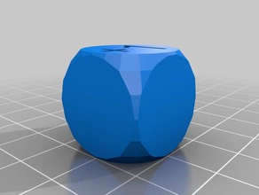 my customized dice- text dice 3d print model - Mito3D