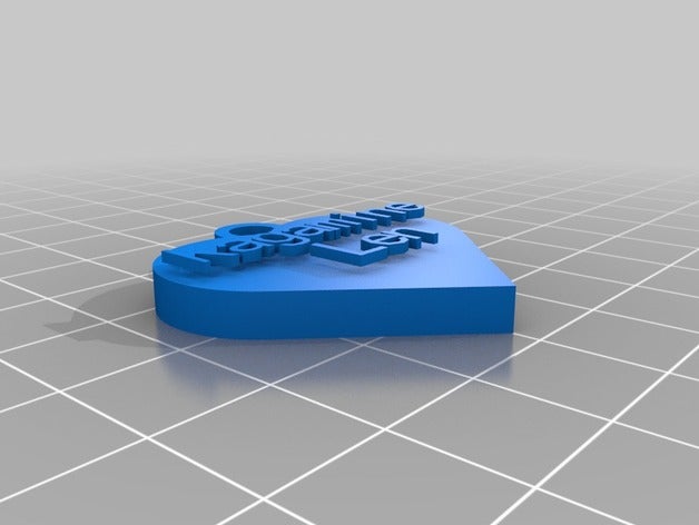 meu personalizados pingente de coração - kagamine len a arte personalizado 3D print model - Mito3D