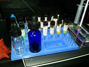 diy estación de mezcla 24 botellas vaporizador del e-jugo vape vapelife vapegear portaherramientas y cajas ejuice pie 3d print model - Mito3D