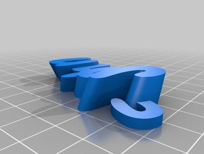 john remix iamburny's text organization customized 3d print model - Mito3D