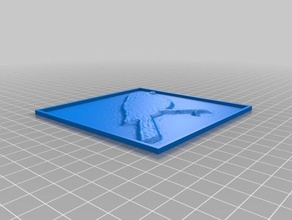 Vogel-Platz 2d-Kunst kundengebundene 3d print model - Mito3D