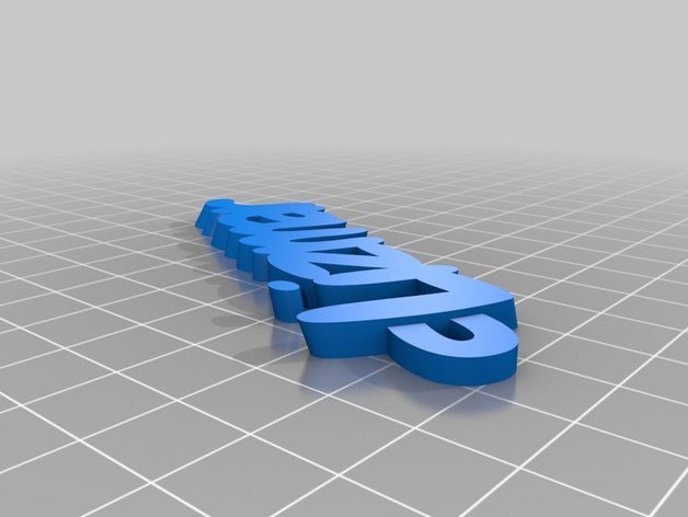 mon personnalisés iamburny du texte - nom porte-clés télécommande de l'organisation personnalisé 3D print model - Mito3D