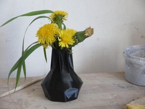 spiked vase containers flower spiral 3d print model - Mito3D
