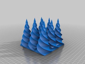 spikes Skulpturen kundengebundene 3d print model - Mito3D