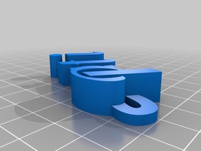 patri keychain organization customized 3d print model - Mito3D