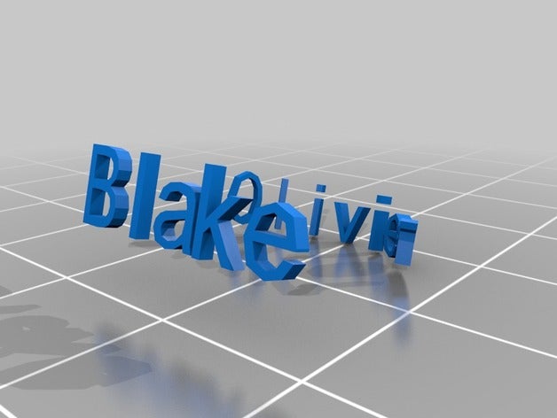 blake les anneaux personnalisé 3D print model - Mito3D