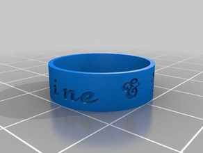 my customized ring rings 3d print model - Mito3D