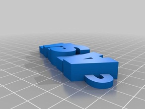 aisha keychain organization customized 3d print model - Mito3D
