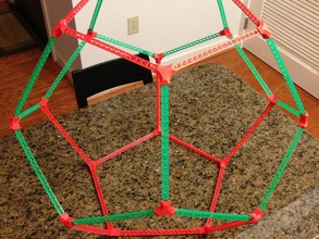 la luce grande dodecaedro capriata cosa per matematica art openscad solido platonico poliedri 3d print model - Mito3D