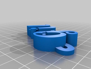 guille Anahtarlık organizasyon özelleştirilmiş 3d print model - Mito3D