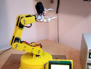 roboticarm v1 - construction info robotics arduino mega 2560 robohand robotic arm robot 3d print model - Mito3D