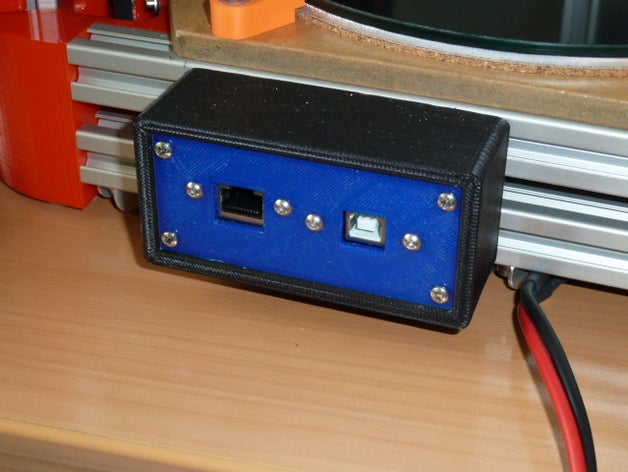 cherry pi iii usb ethernet box 3d printer parts connection 3D print model - Mito3D