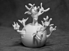 cosa aliena sculture 3d art impianto 3d print model - Mito3D