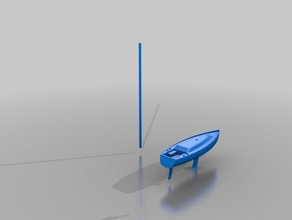 sarah del barco deporte y al aire libre de la vela velero navegación a 3d print model - Mito3D