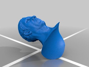 portrait d'homme en buste sculptures 3d print model - Mito3D