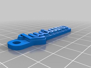 luciano organización personalizado 3d print model - Mito3D