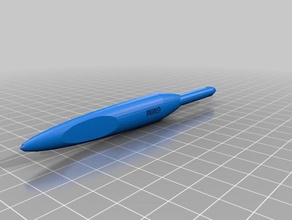 aguja de ganchillo 6mm herramientas del arte la art mano tejer herramienta 3d print model - Mito3D