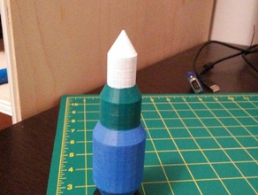 simple rocket toys & games 3d print model - Mito3D