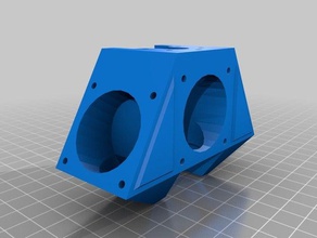 folgertech kossel hot end cooling manifold 3d printer accessories 3d print model - Mito3D