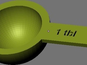 parametric measuring spoons other measuringspoon measuringspoons measure openscad 3d print model - Mito3D