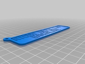 r1in keychains customized 3d print model - Mito3D