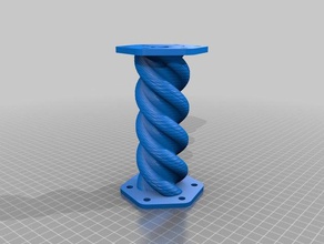 stackable version progressive cavity pump moineau interactive art fountain groningen helix night science 3d print model - Mito3D