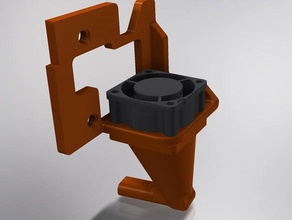 extrusora de montaje del ventilador solidoodle prensa Impresora 3d accesorios extrusor 3d print model - Mito3D