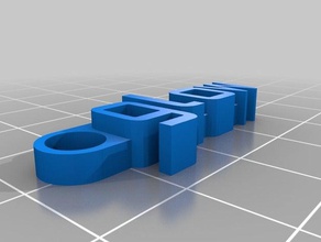 resplandor organización personalizado 3d print model - Mito3D