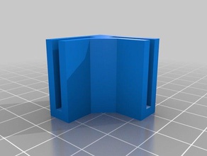 l cubo de 25 mm espesor panel 3mm organización personalizado 3d print model - Mito3D